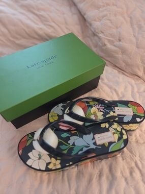 kate spade Rio Floral Platform Flip Flops